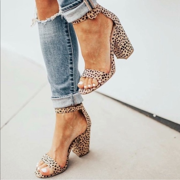NEW Leopard Block Heel - Picture 7 of 7